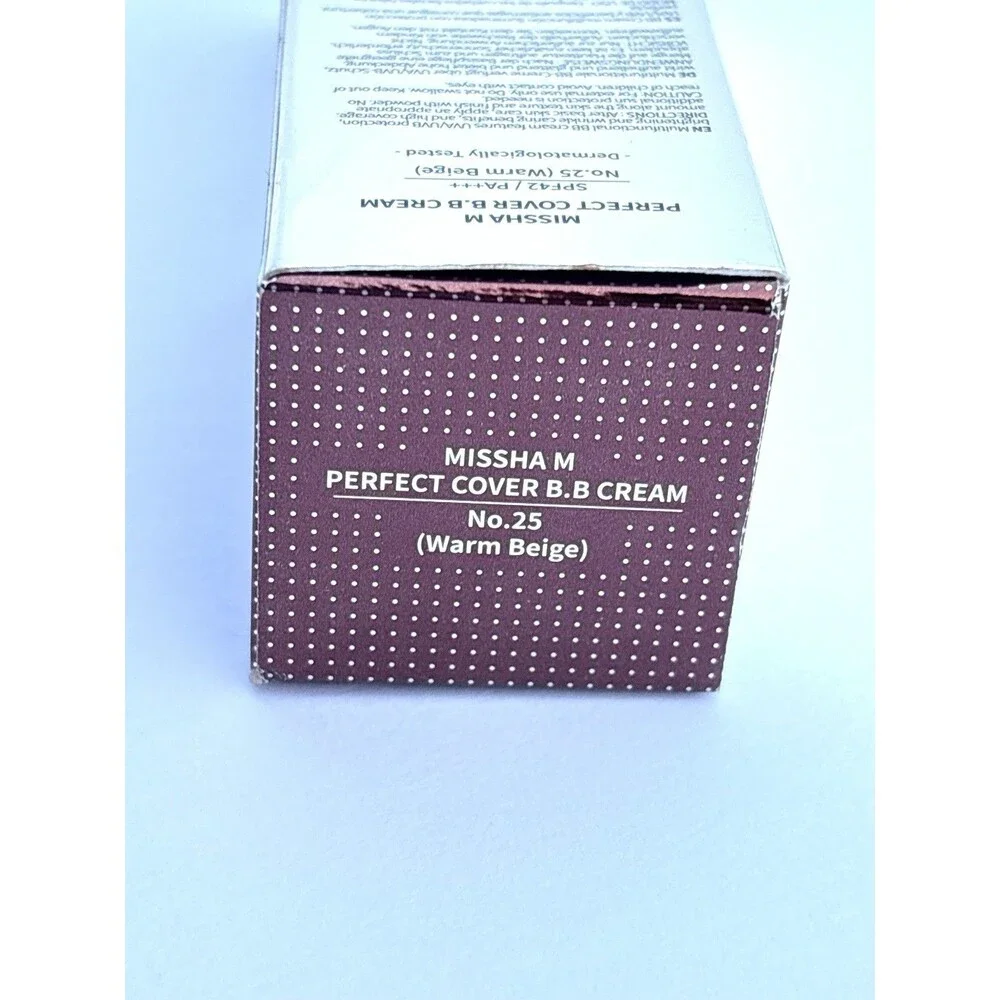 Missha M Perfect Cover BB Cream No. 25 Warm Beige 50ml New